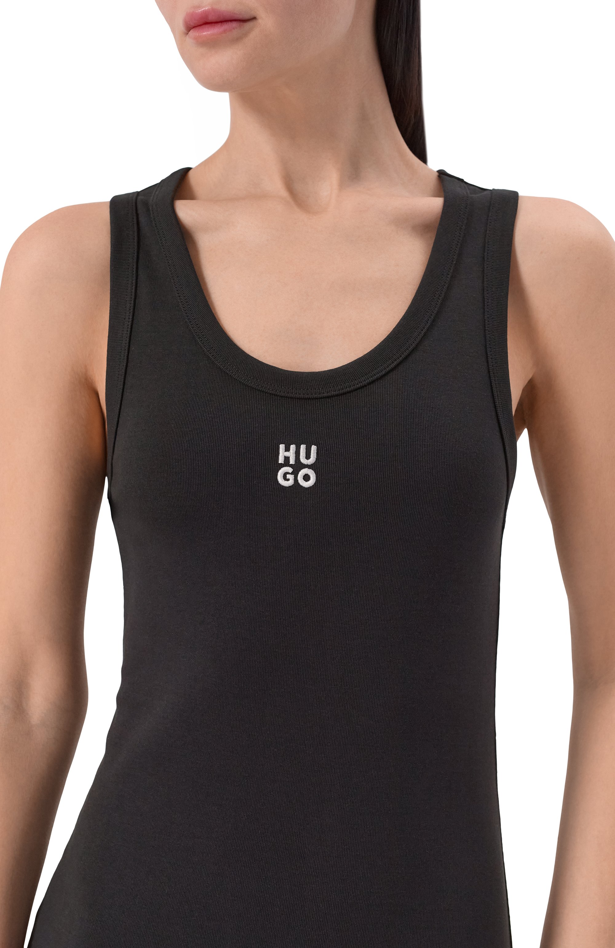 Хлопковое платье HUGO, арт. 50514521, фото 4