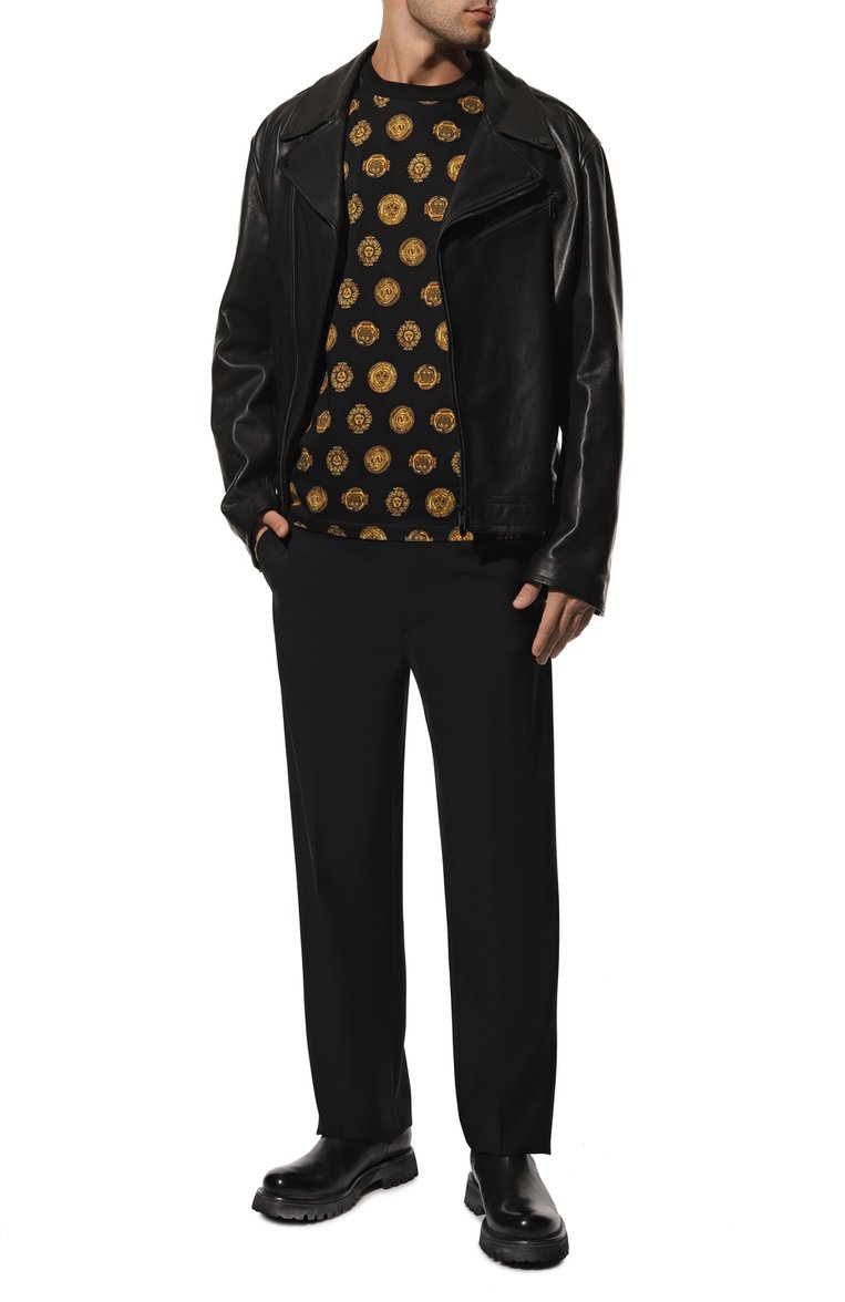 Хлопковая футболка VERSACE JEANS COUTURE, арт. 72GAH6R1/JS064, фото 1