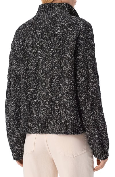 Кардиган из шерсти и хлопка CLOSED черно-белого цвета по цене 46850 руб., арт. C96449-98K-22, фото 4 Кардиган из шерсти и хлопка CLOSED, арт. C96449-98K-22, фото 4