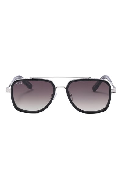 Солнцезащитные очки 9FIVE черного цвета по цене 36500 руб., арт. CR0WNS-BLACK/PLATINUM/DARK GREY/0LIVE, фото 2 Солнцезащитные очки 9FIVE, арт. CR0WNS-BLACK/PLATINUM/DARK GREY/0LIVE, фото 2