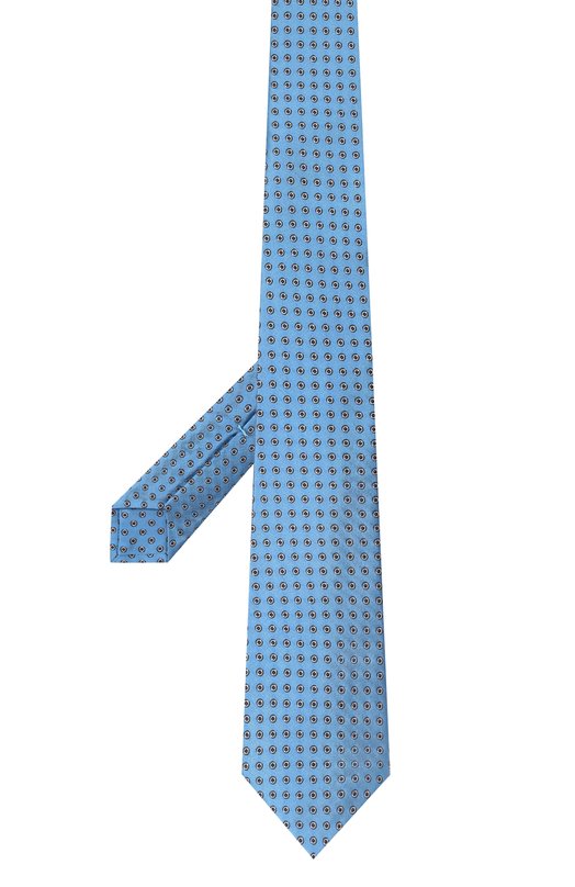 Шелковый галстук Kiton UCRVKPC06L8101 Голубой  UCRVKPC06L8101 Фото 3
