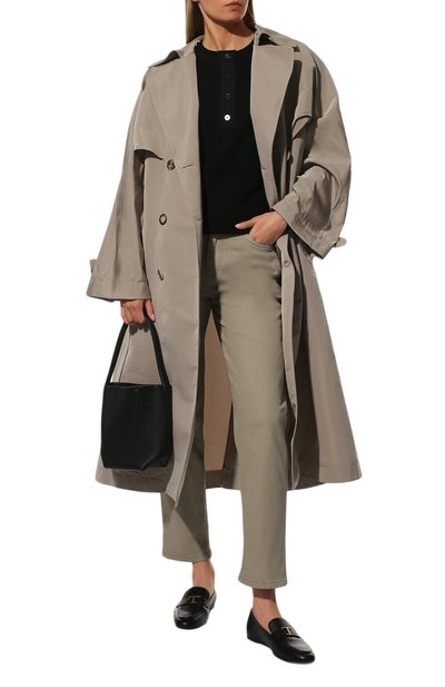 Свитер из хлопка и кашемира THE ROW черного цвета по цене 224000 руб., арт. 6293Y538, фото 2 Свитер из хлопка и кашемира THE ROW, арт. 6293Y538, фото 2