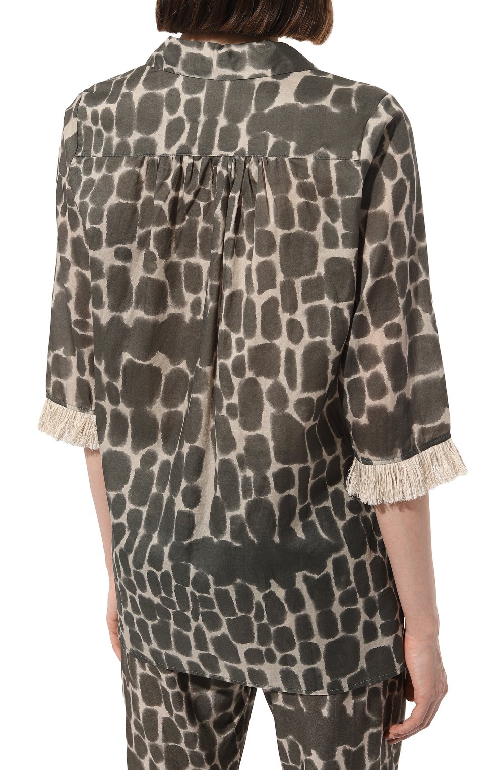 Рубашка из вискозы DNUD PARIS разноцветного цвета по цене 21340 руб., арт. B2415, фото 4 Рубашка из вискозы DNUD PARIS, арт. B2415, фото 4