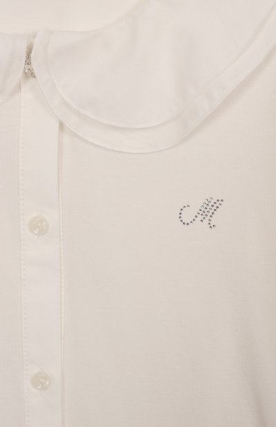 Хлопковая блузка MONNALISA, арт. 17FPAT, фото 3