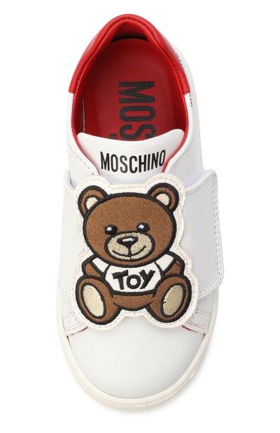 Кожаные кеды MOSCHINO, арт. 82953/VAR1, фото 4