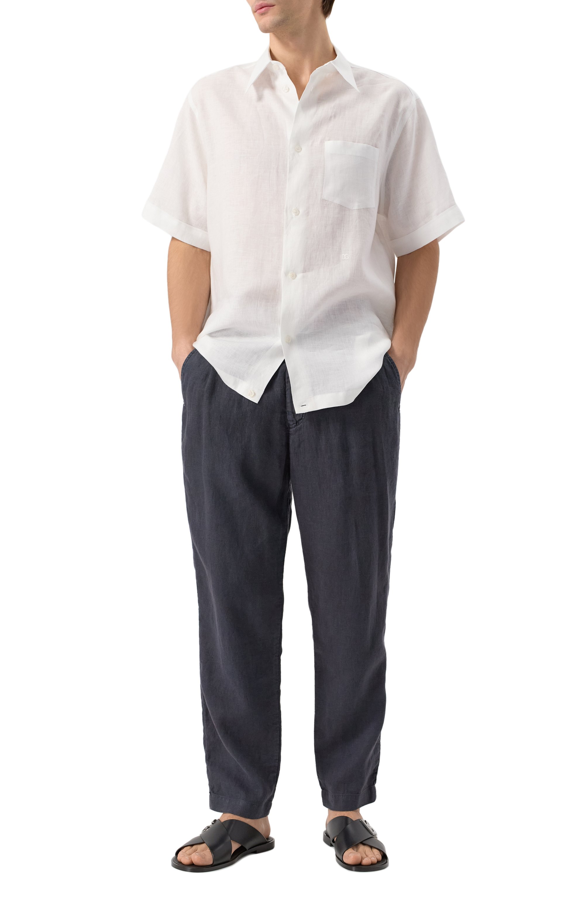 Льняные брюки HANNES ROETHER, арт. PA21PER.602/, фото 2