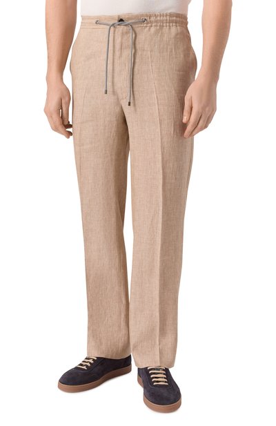 Льняные брюки CORNELIANI, арт. 274L27/2714159, фото 3
