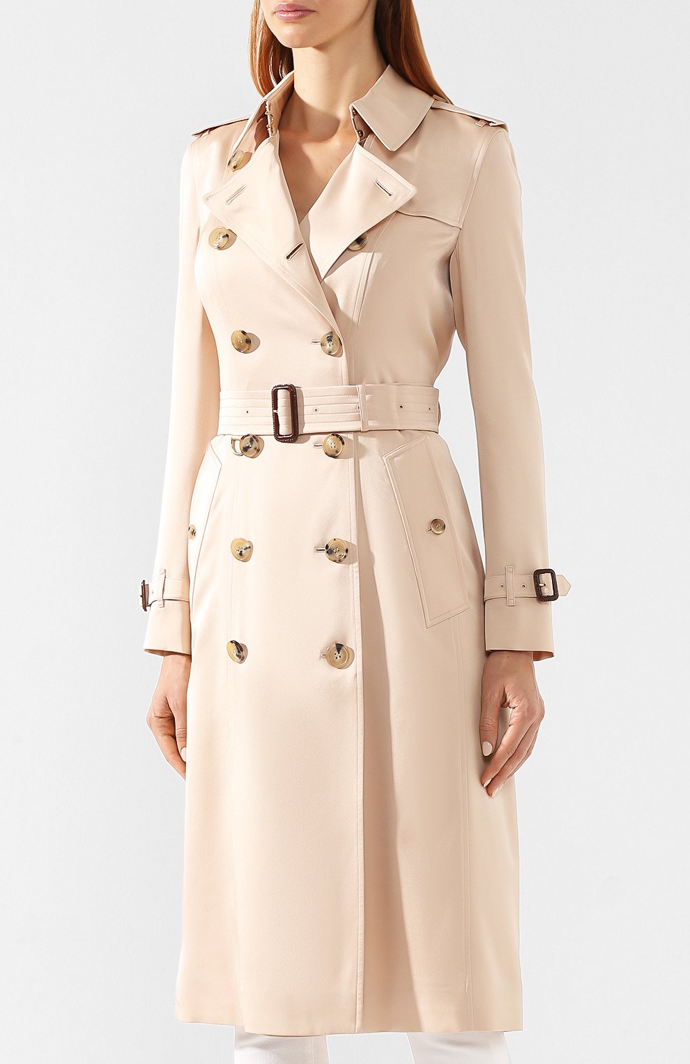 Шелковый тренч BURBERRY, арт. 8014312, фото 3