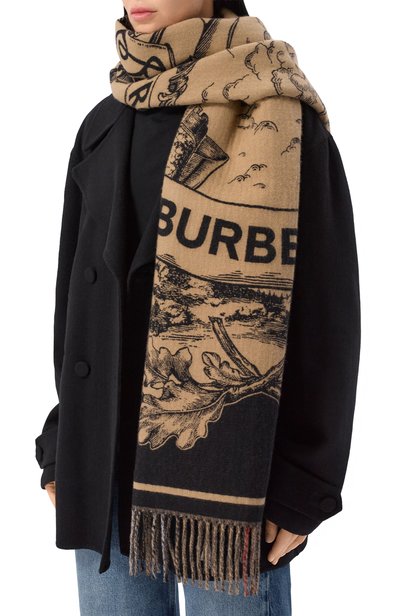 Женский кашемировый шарф BURBERRY, арт. 8073768