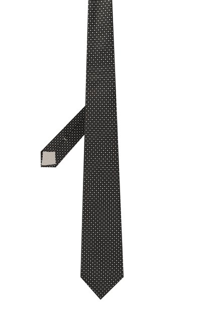 Шелковый галстук GIORGIO ARMANI темно-синего цвета по цене 24250 руб., арт. GM000800/TE13669, фото 3 Шелковый галстук GIORGIO ARMANI, арт. GM000800/TE13669, фото 3