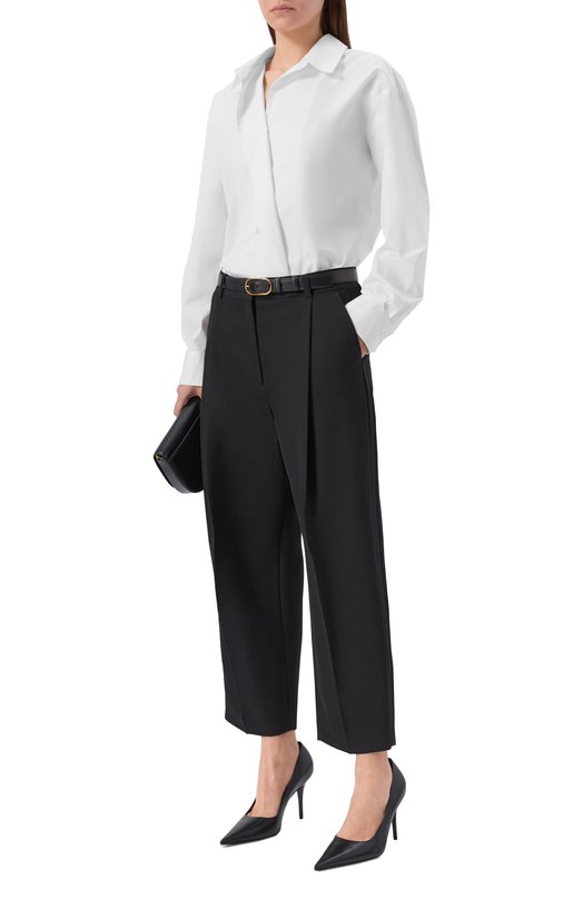 Хлопковая рубашка Lorena Antoniazzi P2650CA29A/4818 Белый  P2650CA29A/4818 Фото 2