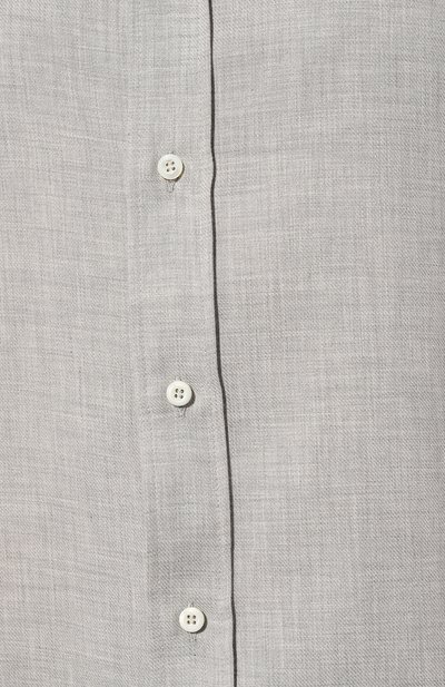 Рубашка из хлопка и кашемира BRUNELLO CUCINELLI, арт. MY6121718, фото 5