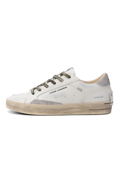 Кожаные кеды sk8 deluxe CRIME LONDON белого цвета по цене 22900 руб., арт. 19108PP8, фото 3 Кожаные кеды sk8 deluxe CRIME LONDON, арт. 19108PP8, фото 3