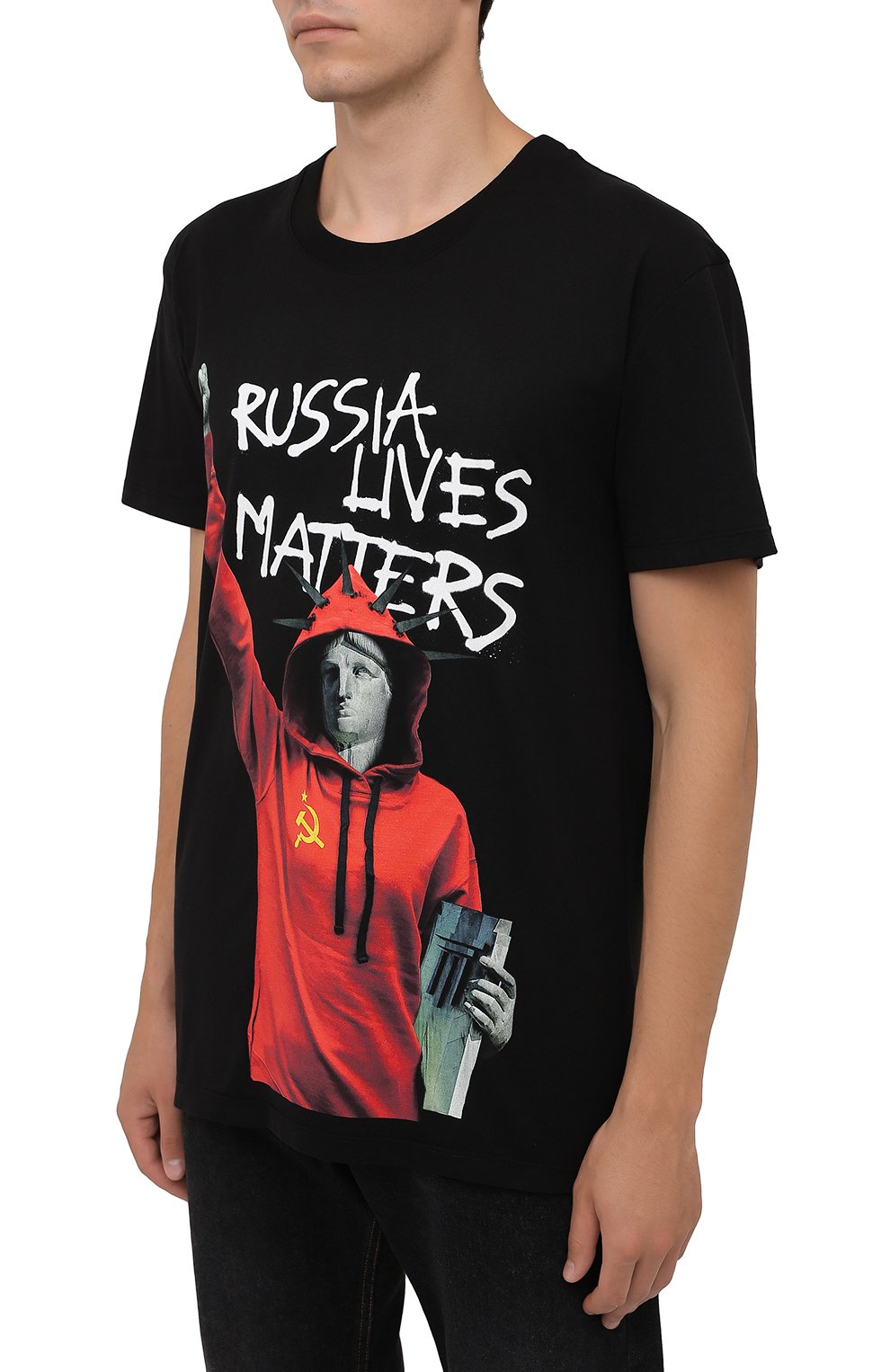 Хлопковая футболка DIEGO VENTURINO, арт. FW21-DV TS0 WWE-RLM, фото 3