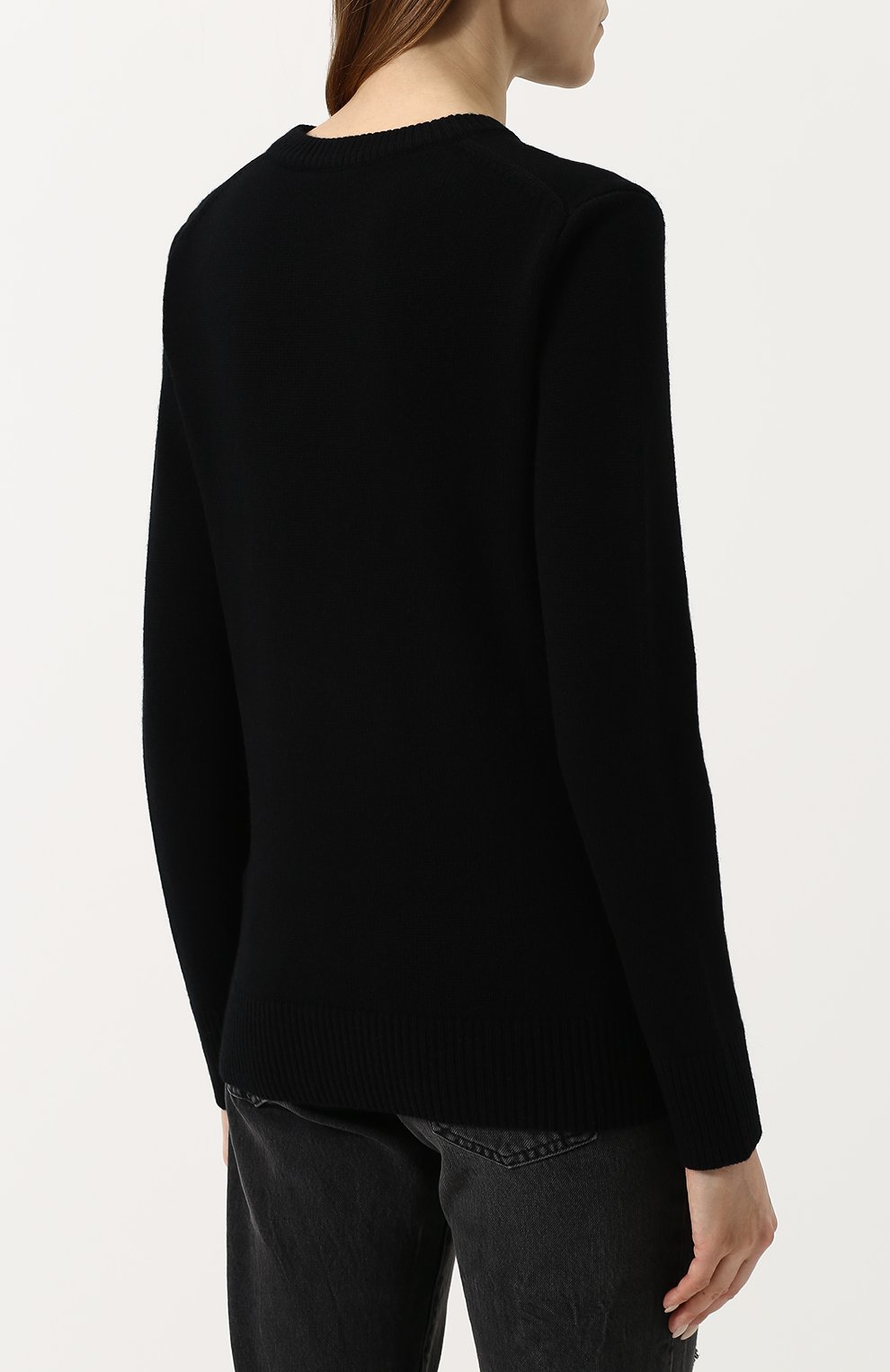 Однотонный кашемировый пуловер с круглым вырезом MICHAEL KORS COLLECTION, арт. KRK/648AKK976, фото 4