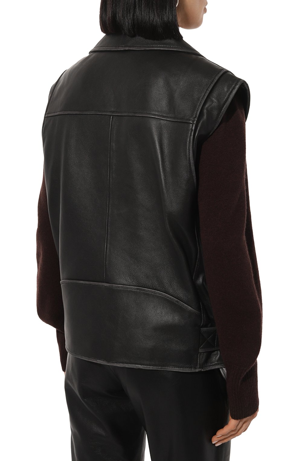 Кожаный жилет WEEKEND MAX MARA, арт. CANNES, фото 4