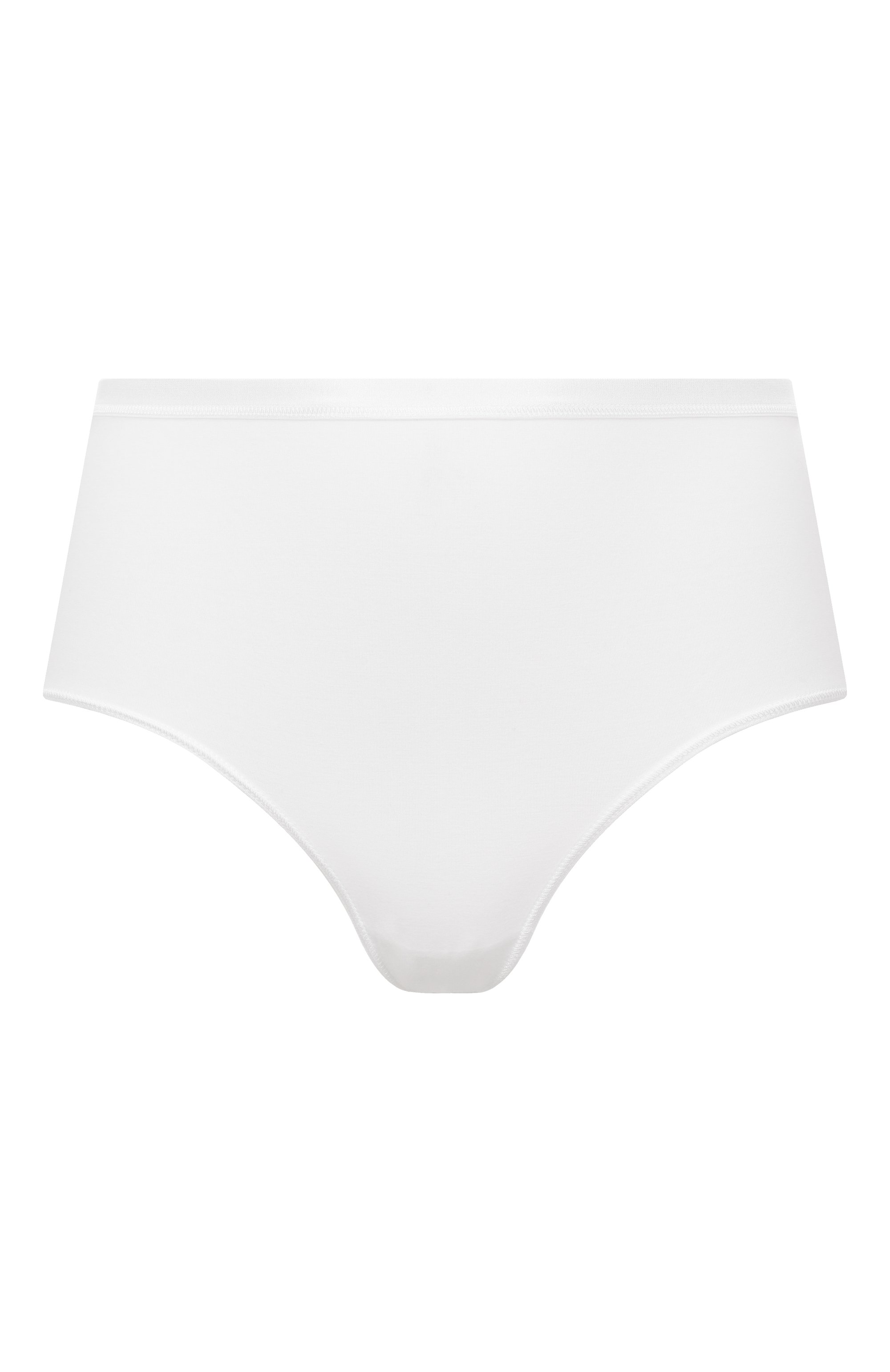 Трусы-слипы с завышенной талией HANRO белого цвета по цене 6140 руб., арт. 071413, фото 1 Трусы-слипы с завышенной талией HANRO, арт. 071413, фото 1