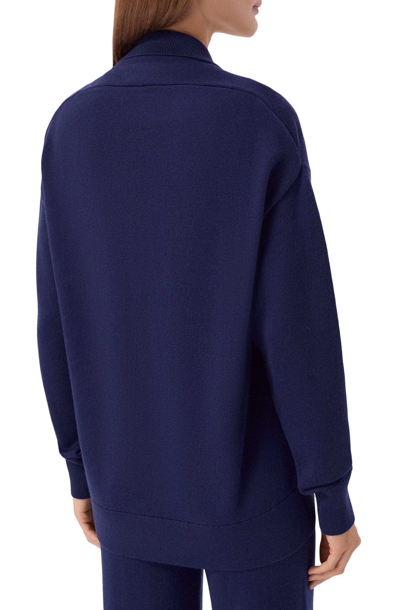 Шерстяное поло YUZEFI, арт. DELARA-DRAPE BACK P0L0 NECK JUMPER_001, фото 4