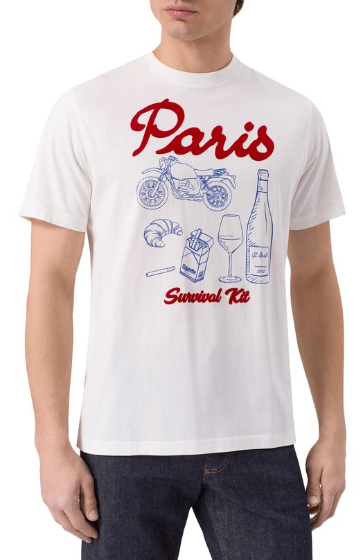 Хлопковая футболка MC2 Saint Barth ARN0001-02769I/ARN0TT Белый  ARN0001-02769I/ARN0TT Фото 3