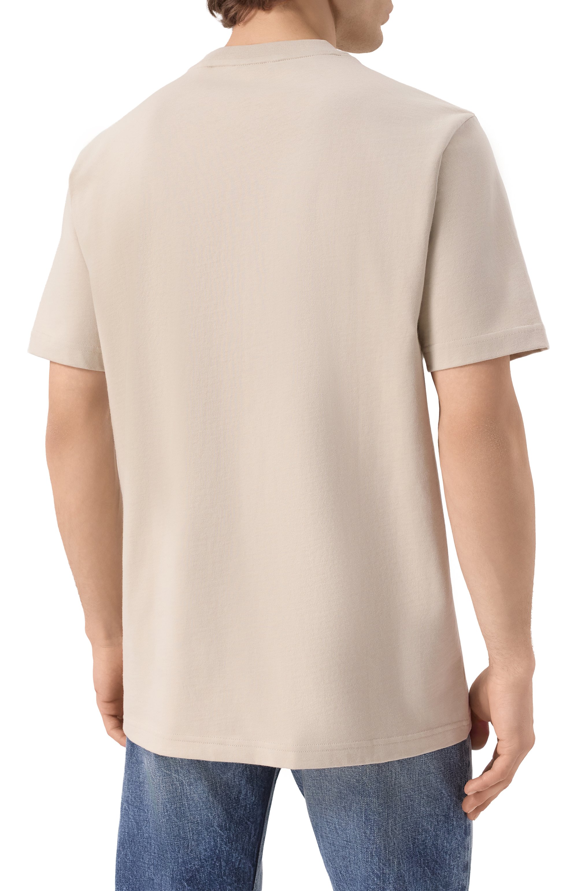 Хлопковая футболка BOSS ORANGE, арт. 50539180, фото 4