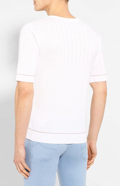 Джемпер из смеси льна и хлопка ELEVENTY PLATINUM, арт. A76MAGA20 MAG0A031, фото 4