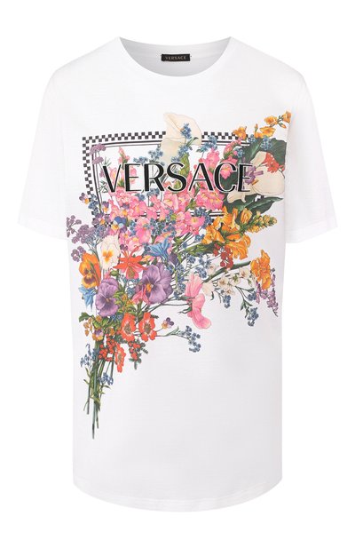 Женская хлопковая футболка VERSACE, арт. A82907/A201952