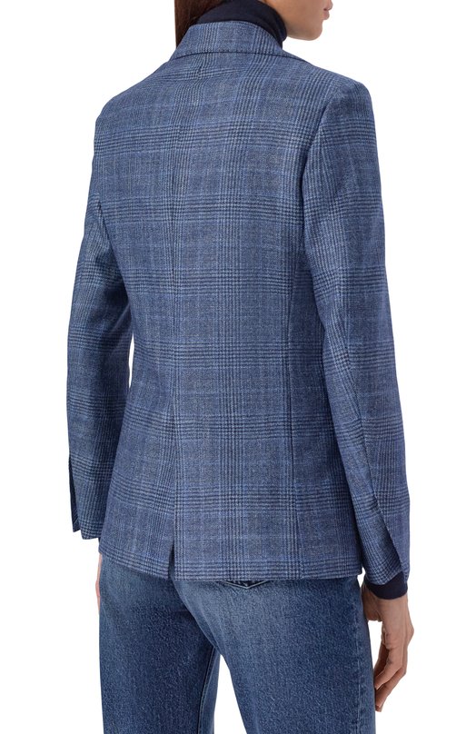 Жакет из шерсти и шелка MVST SDG601/S0731110 Синий  SDG601/S0731110 Фото 4