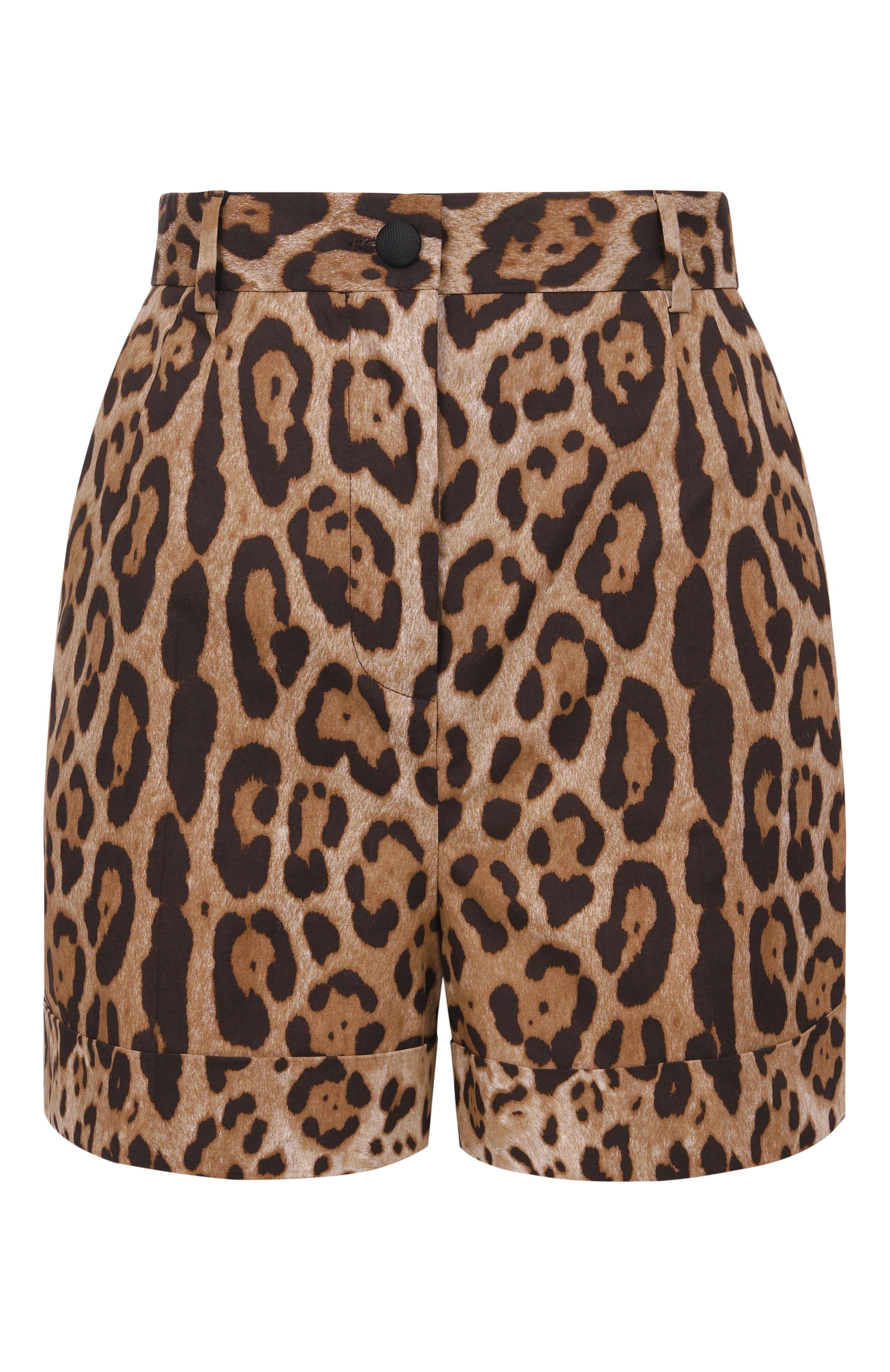 Хлопковые шорты DOLCE & GABBANA леопардового цвета по цене 105000 руб., арт. FTASXT/HS5E3, фото 1 Хлопковые шорты DOLCE & GABBANA, арт. FTASXT/HS5E3, фото 1