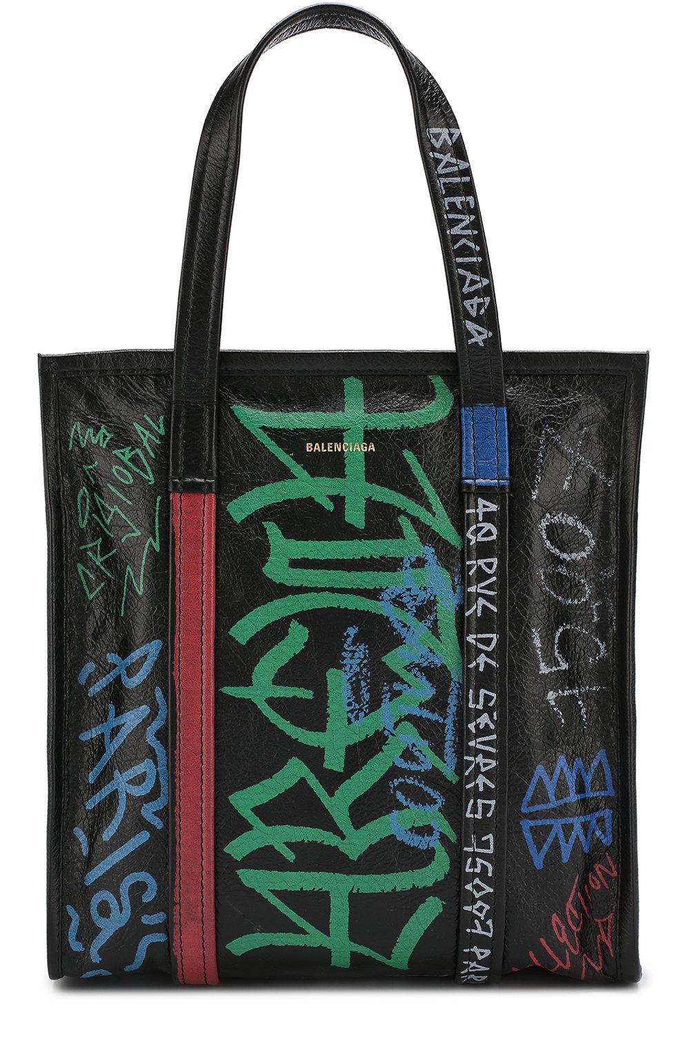 Сумка bazar s graffiti BALENCIAGA, арт. 513990/0FE0N, фото 1