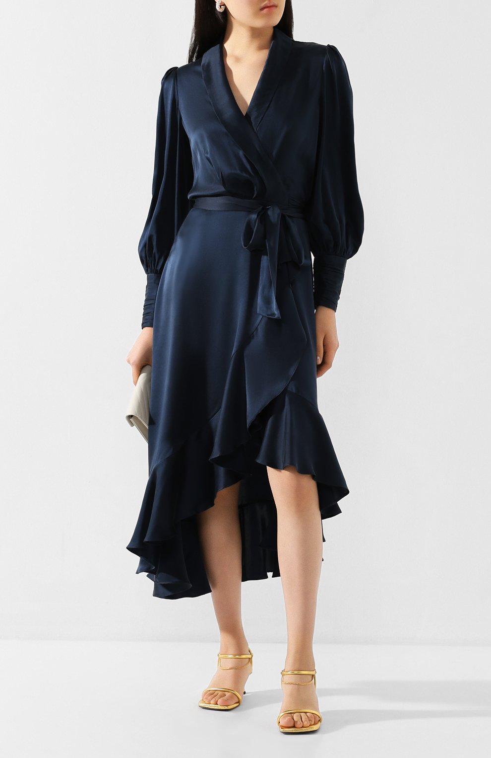 Атласное платье ZIMMERMANN, арт. 8066DRWAV, фото 2