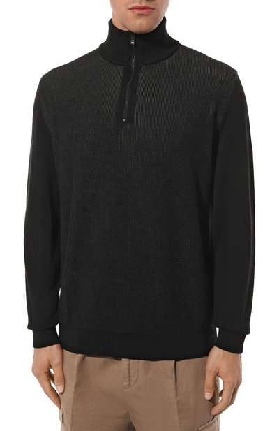 Свитер из шерсти и хлопка BOSS, арт. 50495404, фото 3