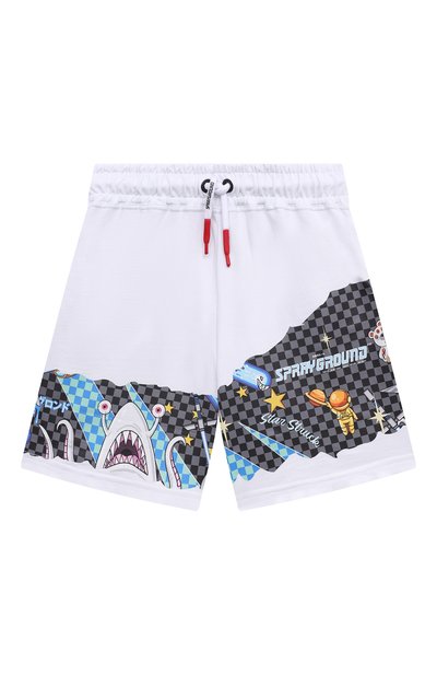 Хлопковые шорты SPRAYGROUND, арт. SPY672WHT, фото 1