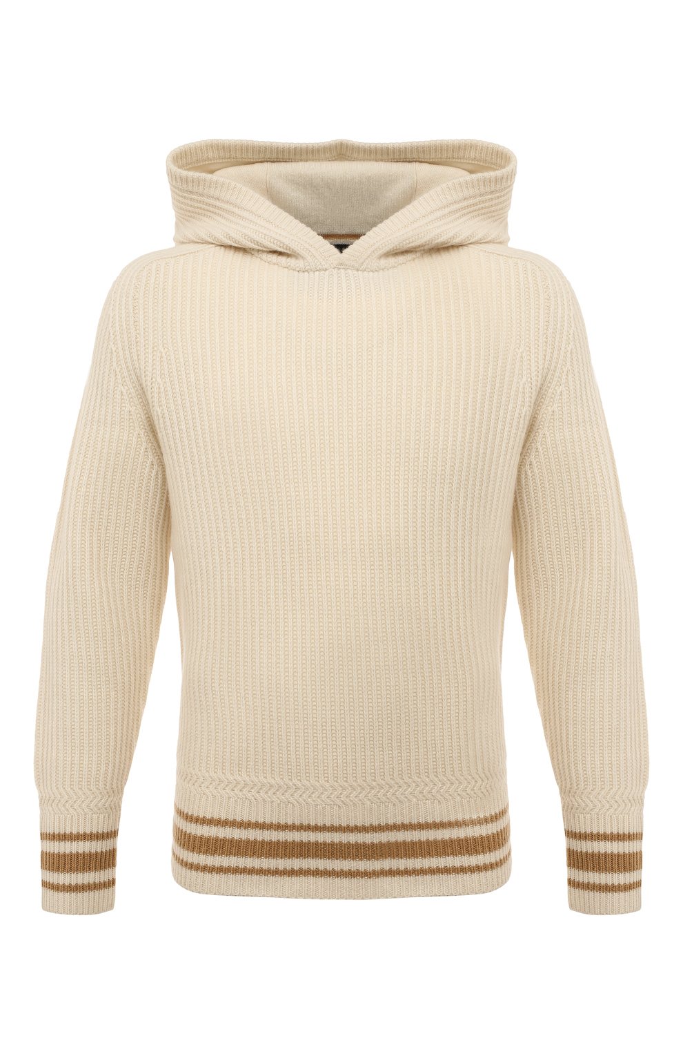 Шерстяное худи BOSS кремового цвета по цене 29500 руб., арт. 50477349, фото 1 Шерстяное худи BOSS, арт. 50477349, фото 1