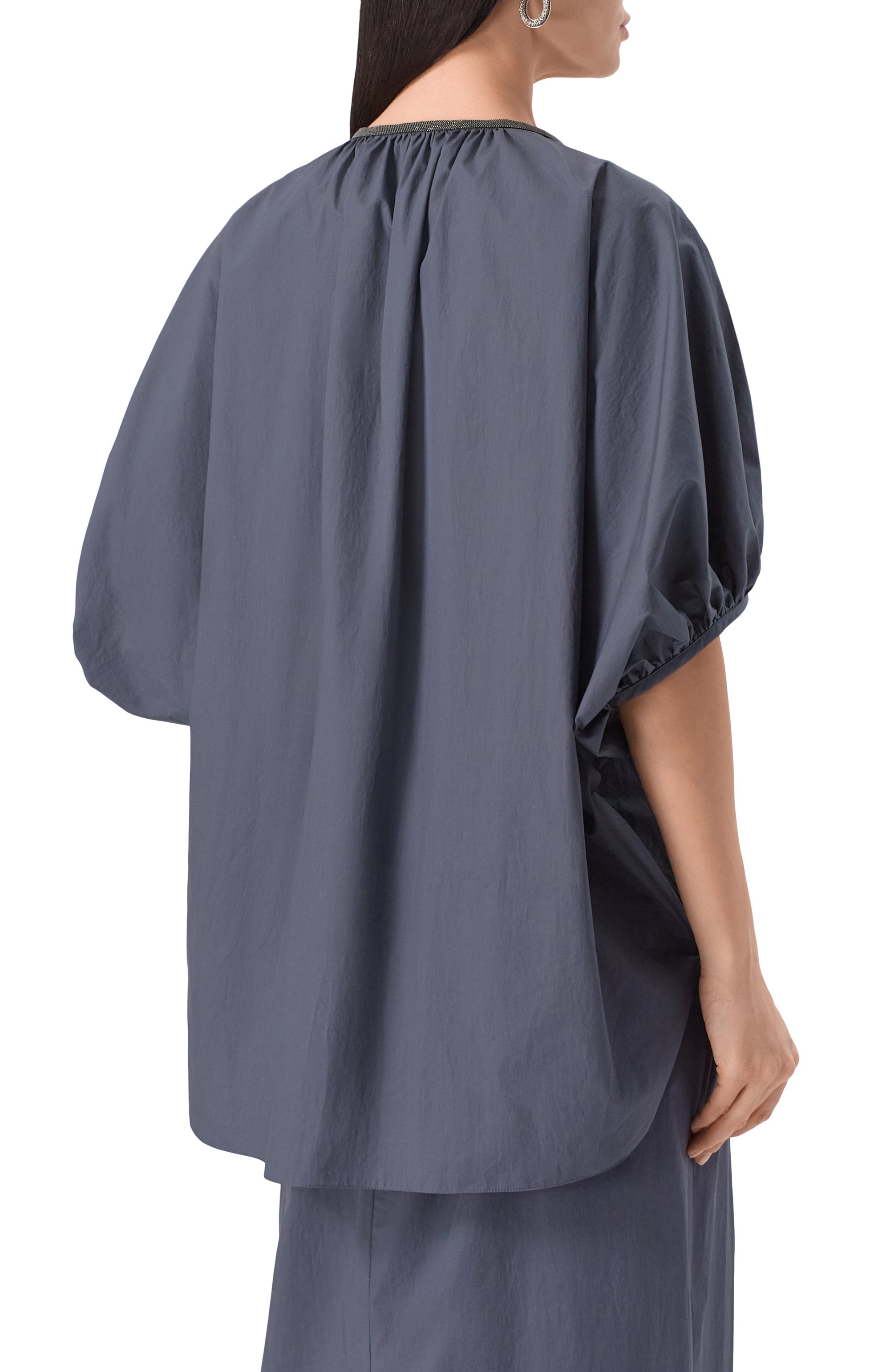 Хлопковая блузка BRUNELLO CUCINELLI, арт. M0H93HB802, фото 4