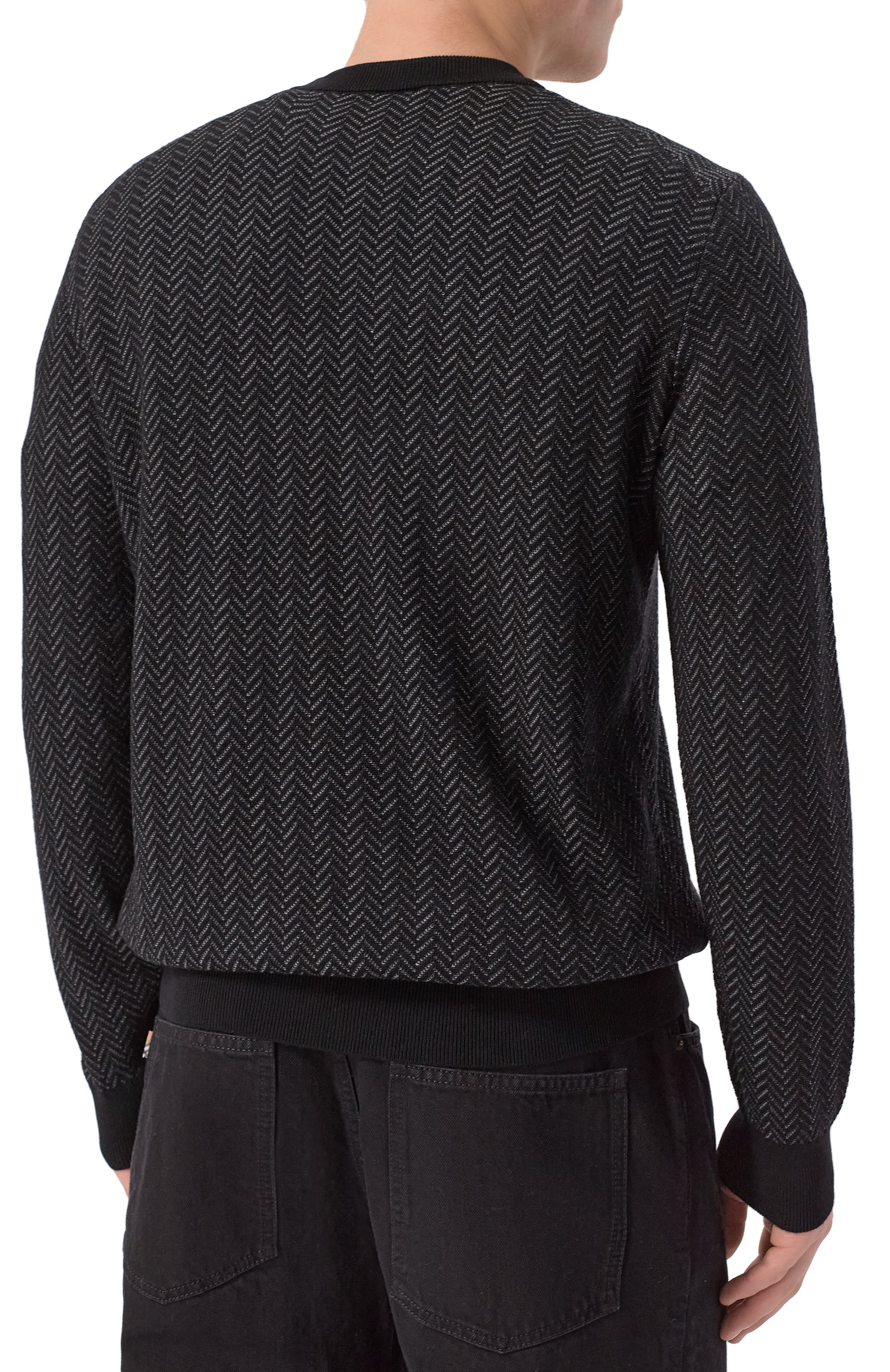 Джемпер из шерсти и хлопка BOSS, арт. 50549985, фото 4