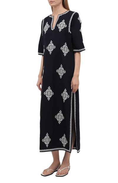 Туника изо льна и вискозы TORY BURCH, арт. 48703, фото 3
