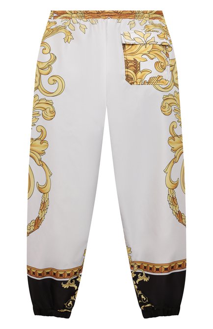 Детские джоггеры VERSACE хаки цвета, арт. 1001144/1A00761/8A-14A | Фото 2 (Мальчики Кросс-КТ: Джоггеры-одежда; Материал внешний: Синтетический материал; Региональные ограничения белый список (Axapta Mercury): RU; Материал подк�лада: Хлопок; Материал сплава: Проставлено; Нос: Не проставлено; Ростовка одежда: 10 - 11 лет | 140 - 146см, 12 лет | 152 см, 16 лет | 164 см, 8 лет | 128 см)