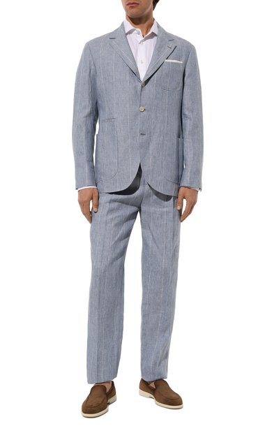 Мужской льняной костюм BRUNELLO CUCINELLI, арт. MB400EDNS