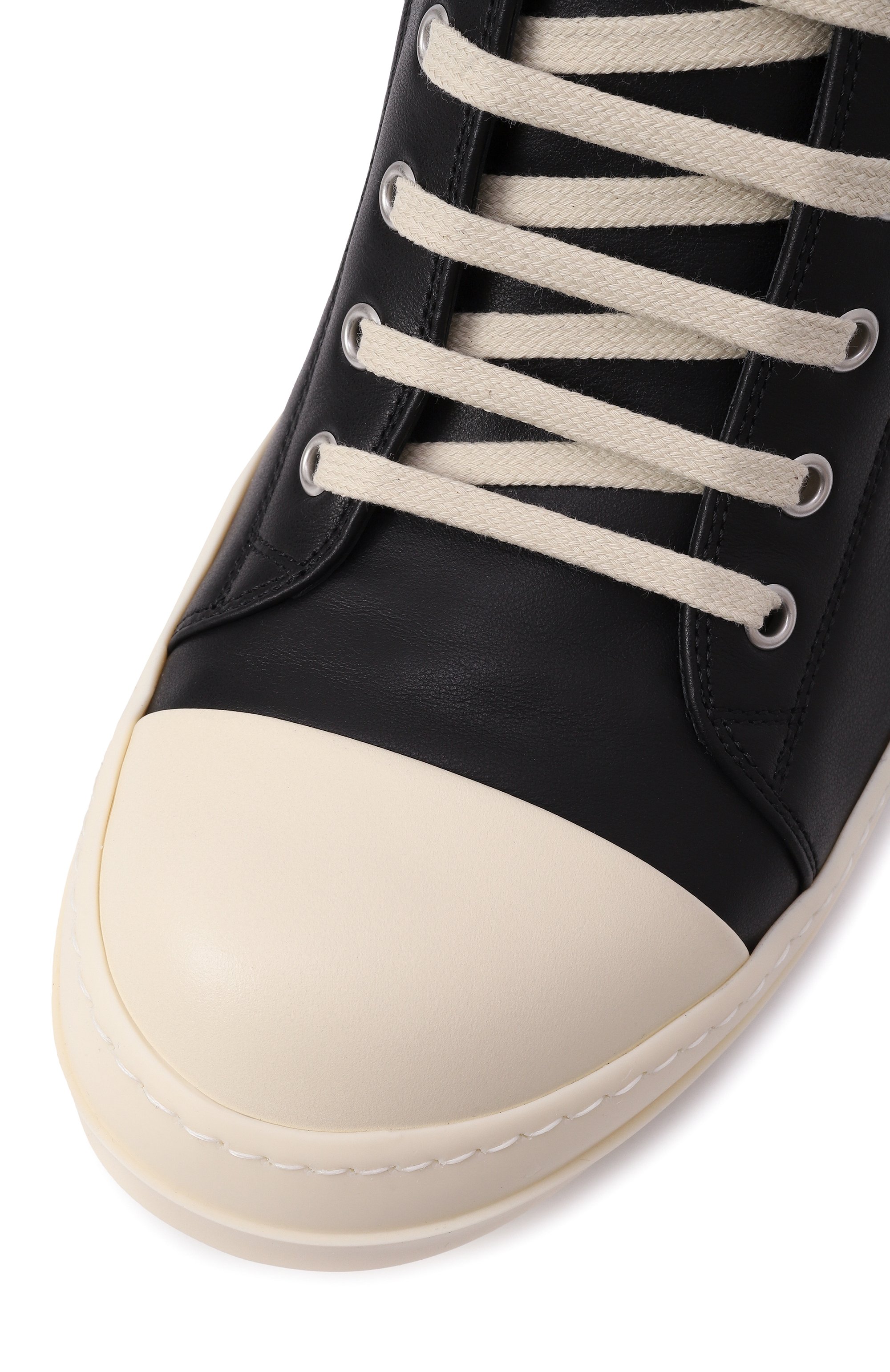 Кожаные кеды hollywood low RICK OWENS, арт. RU01E5891/LC0, фото 7