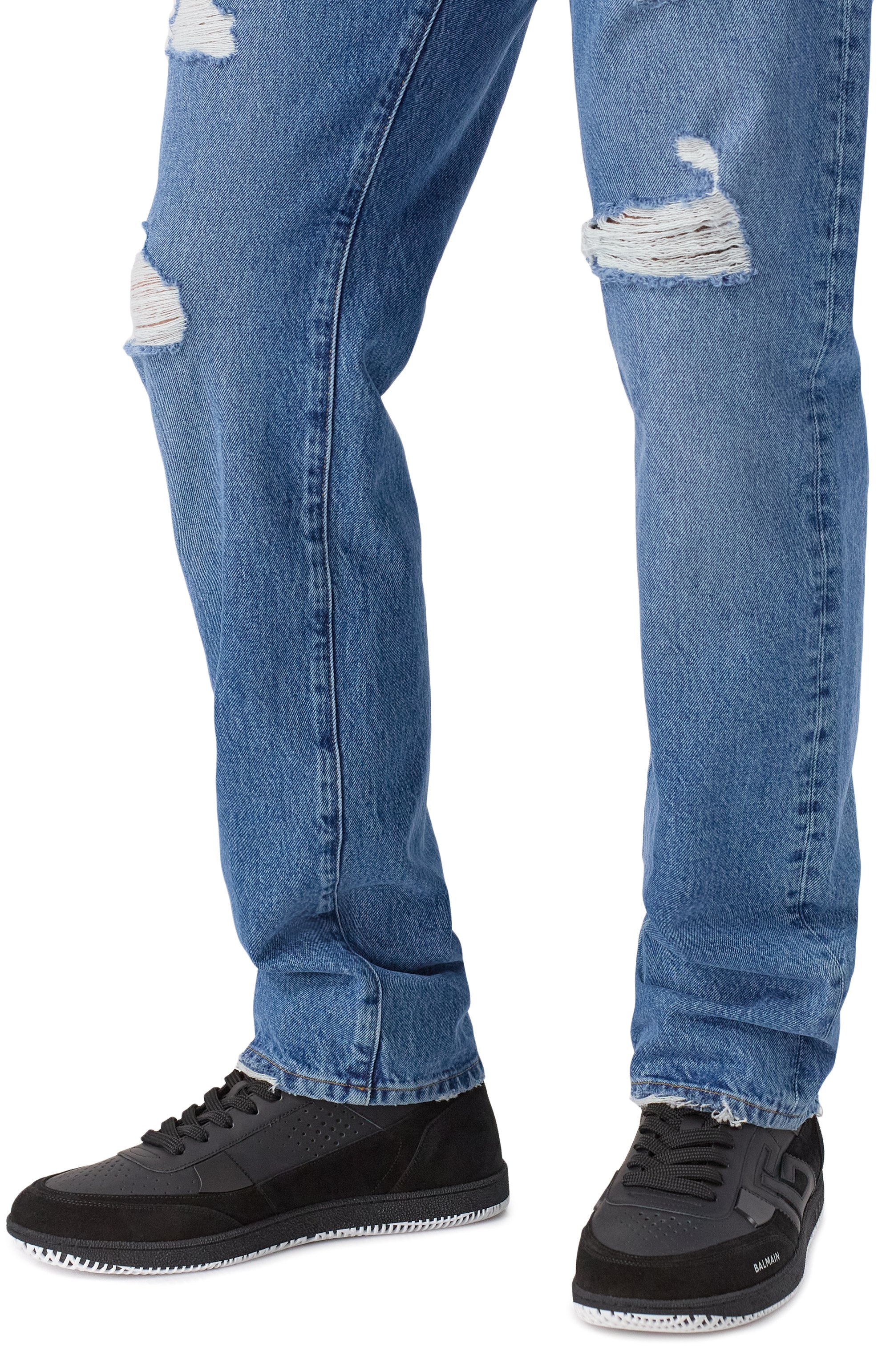 Кожаные кеды swan BALMAIN, арт. EM1VG376/TCSB, фото 3