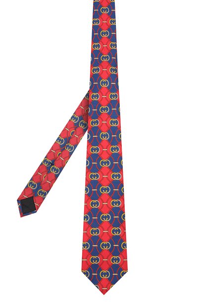 Шелковый галстук GUCCI синего цвета по цене 19300 руб., арт. 561986/4E001, фото 2 Шелковый галстук GUCCI, арт. 561986/4E001, фото 2