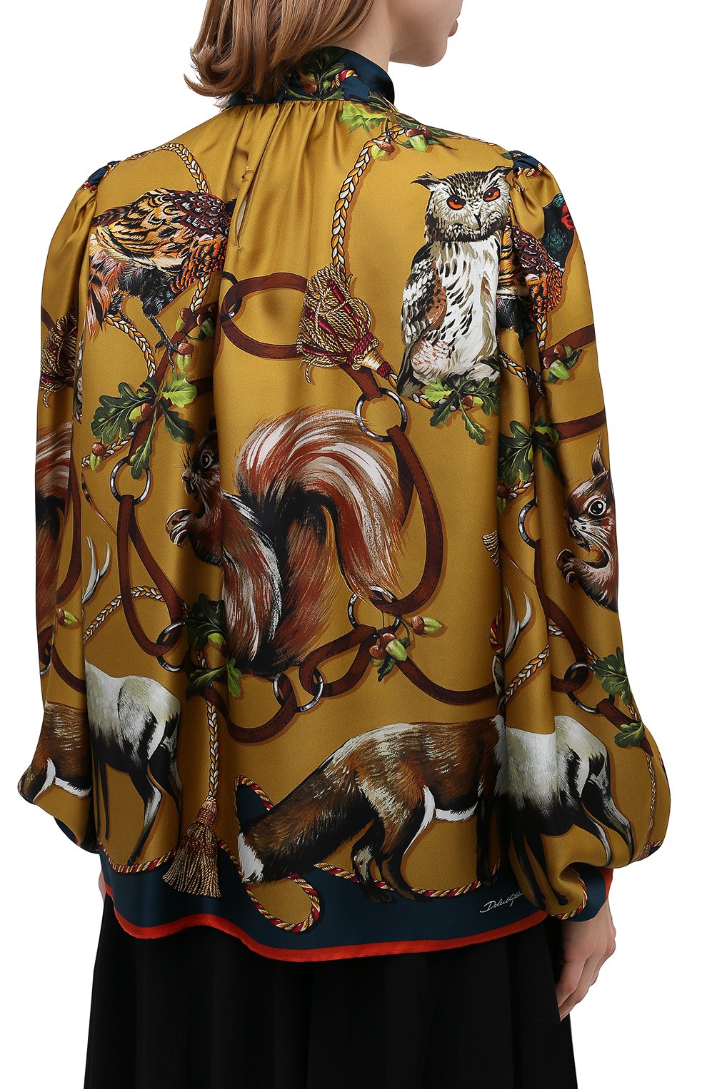 Шелковая блузка DOLCE & GABBANA, арт. F74V2T/FI12L, фото 5