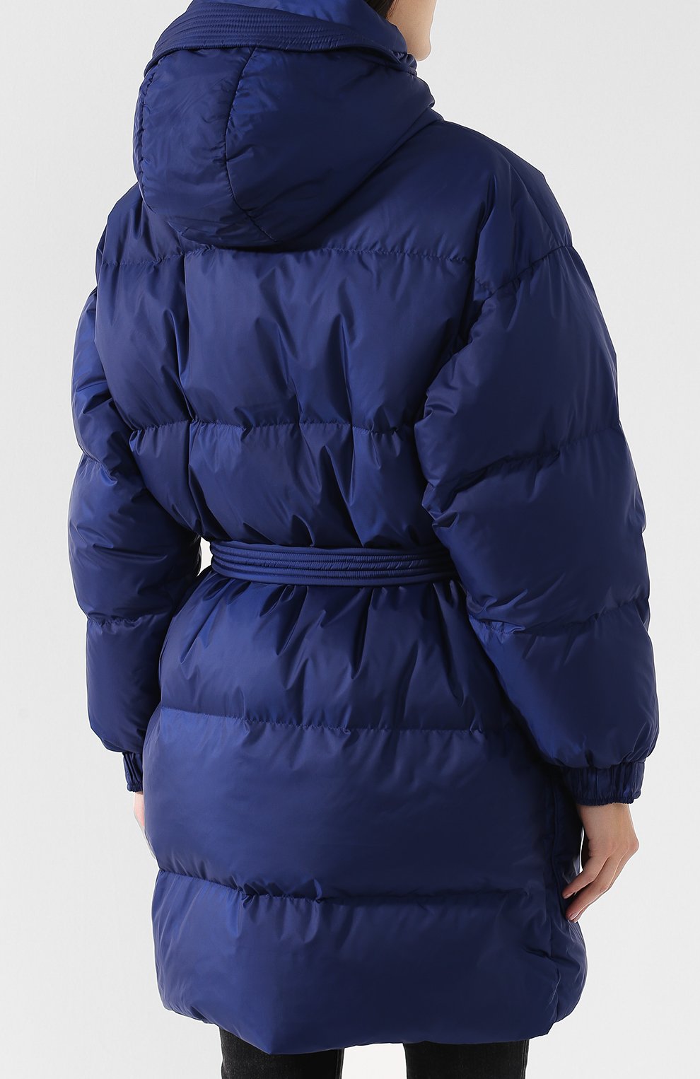 Однотонный стеганый пуховик с поясом и капюшоном IENKI IENKI, арт. KILLER J, фото 4