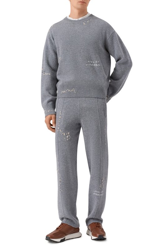 Джемпер DOMREBEL M 0FFICE/KNIT CREWNECK Серый  M 0FFICE/KNIT CREWNECK Фото 2