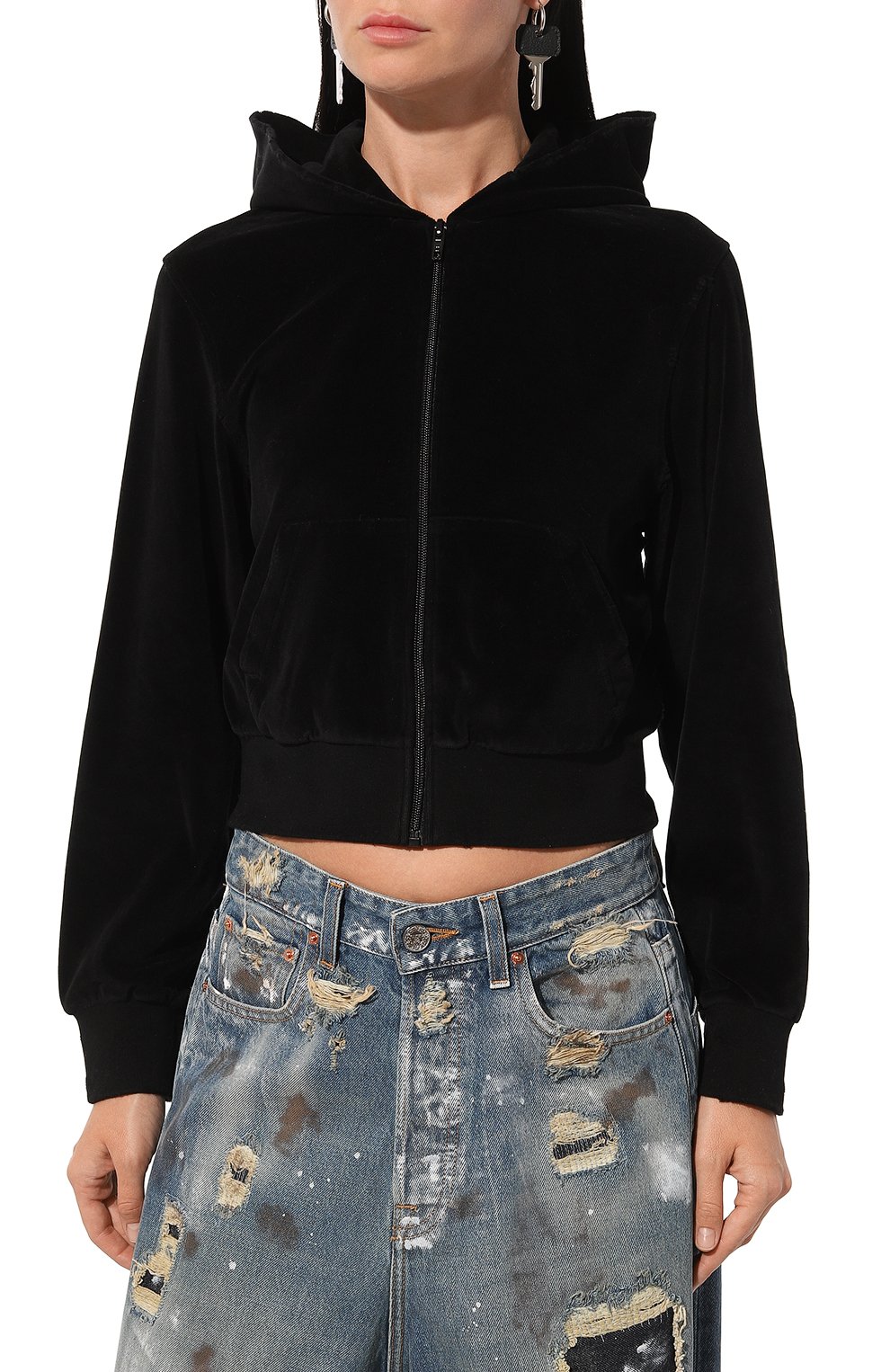 Бархатная толстовка BALENCIAGA, арт. 791755/TNV61, фото 3