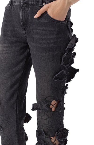 Джинсы BLUMARINE черного цвета по цене 199500 руб., арт. 4J113A, фото 5 Джинсы BLUMARINE, арт. 4J113A, фото 5