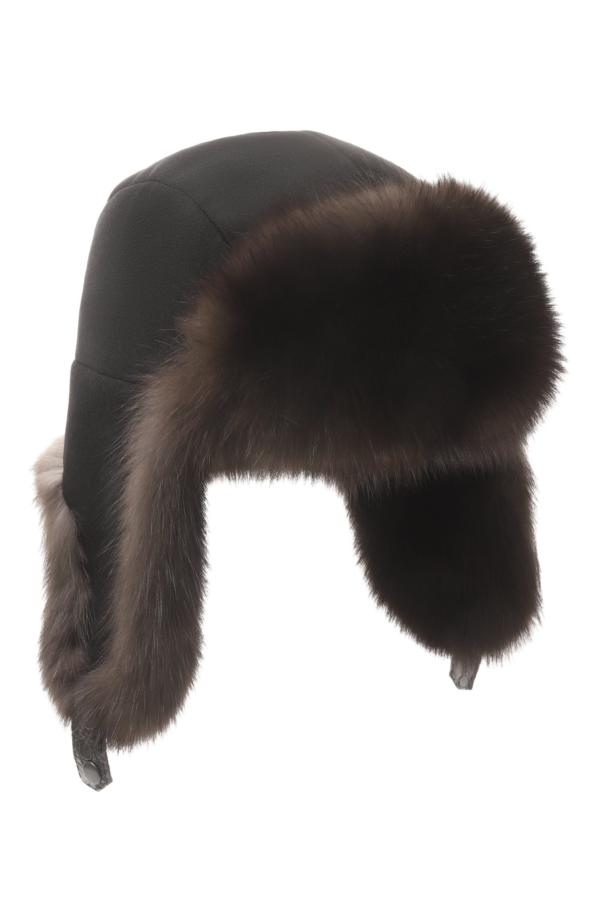 Кашемировая шапка-ушанка майкл с мехом соболя FURLAND, арт. 0201430910001100001, фото 1