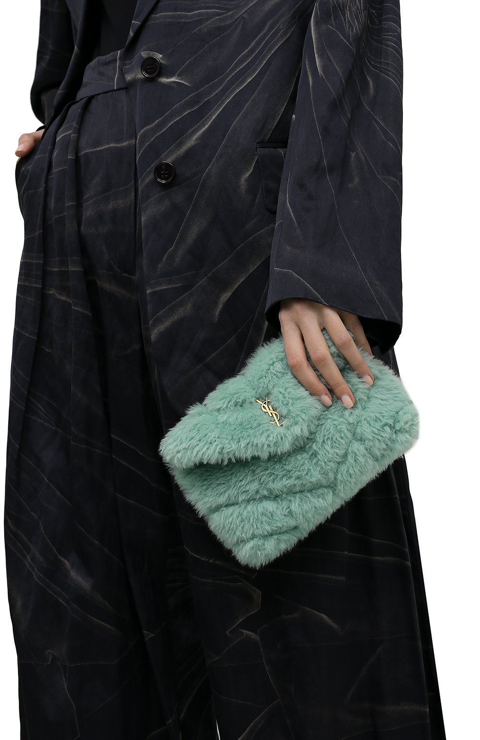 Клатч puffer small с футляром для кредитных карт SAINT LAURENT, арт. 650880/28B17, фото 2