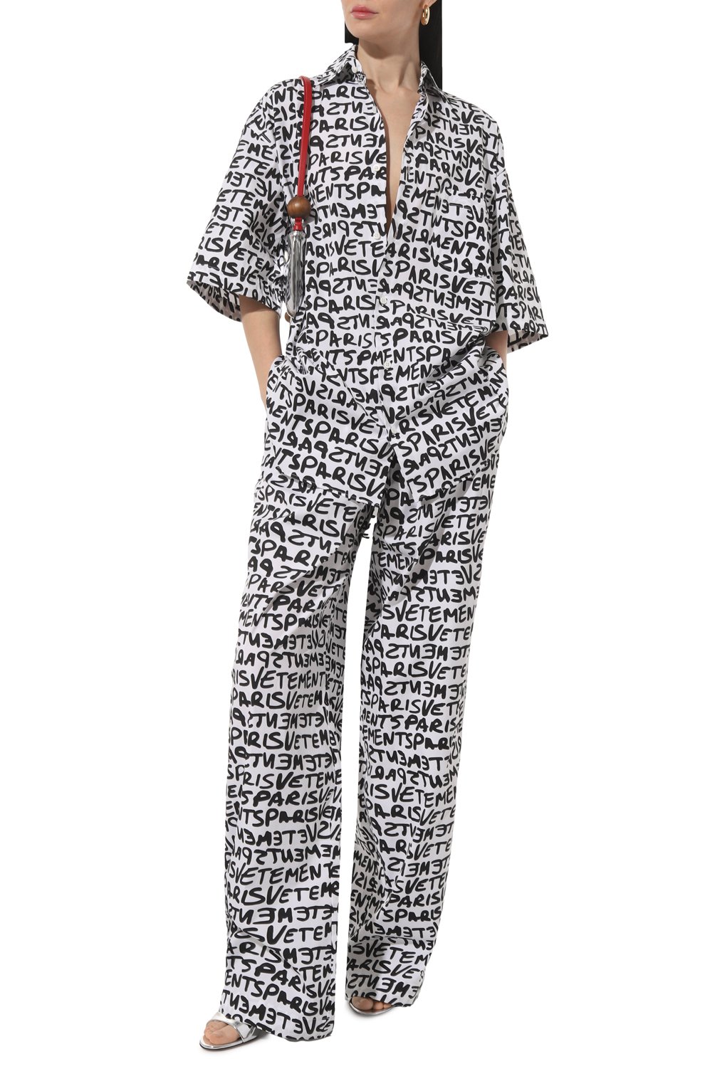 Хлопковые брюки VETEMENTS, арт. UE64PA240WB, фото 2