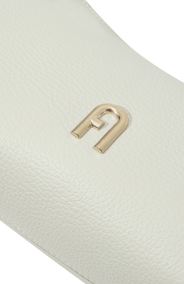 Женская сумка furla primula FURLA светло-зеленого цвета, арт. WB00903/BX2972 | Фото 3 (Размер: small; Ремень/цепочка: На ремешке; Драгоценные камни: Проставлено; Материал сплава: Проставлено; Материал: Нат�уральная кожа)